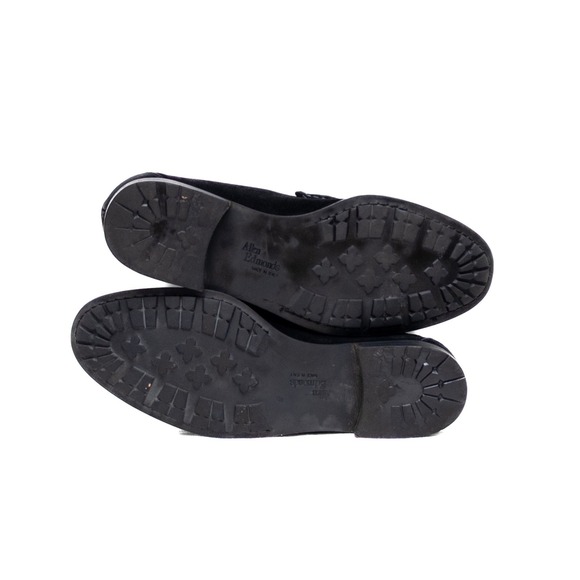Allen Edmonds Lucca Italy Black Suede Leather Horsebit Loafer Shoe US 9 D / UK 8 main image 5